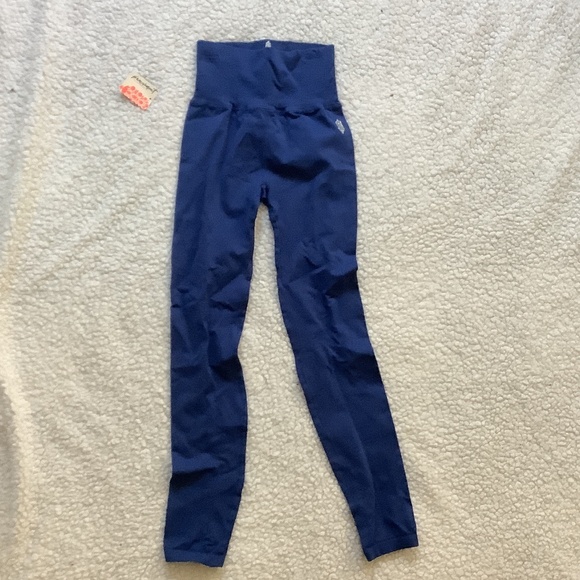NWT Free People Movement Good Karma Leggings Xs/s Blue - Picture 4 of 9